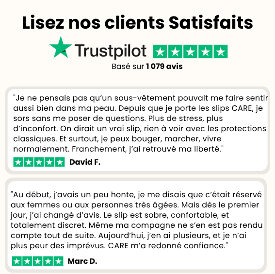Caleçon d’incontinence ultra-absorbant Homme N°1
