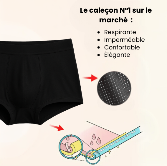 Caleçon d’incontinence ultra-absorbant Homme N°1