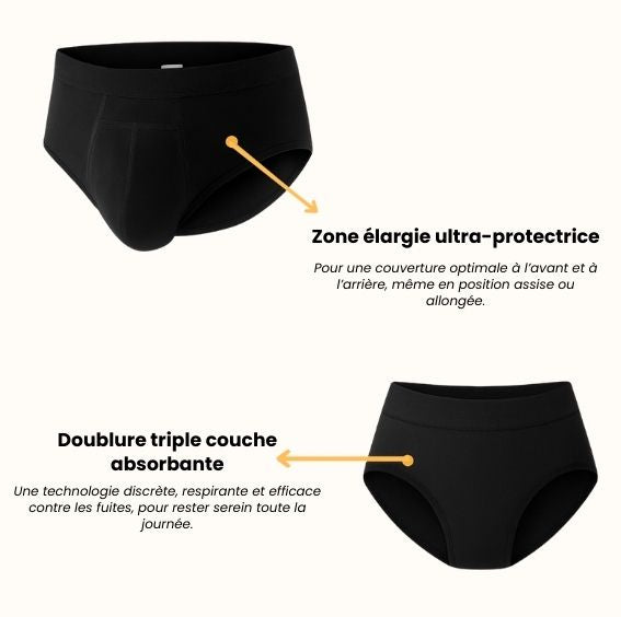 Slip d’incontinence ultra-absorbant Homme N°1