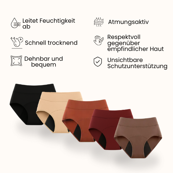 Care. Auslaufsichere Damen-Unterwäsche OFF
