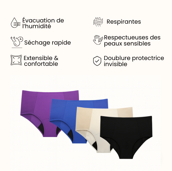 Nouveau : La culottes d'incontinence taille haute